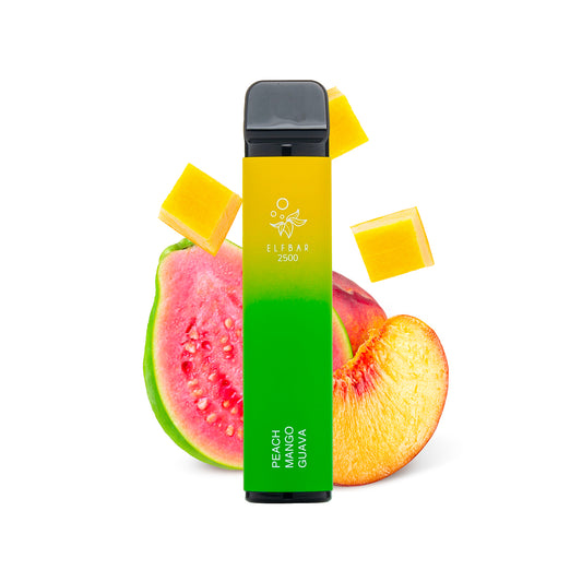 ELFBAR 2500 Peach Mango Guava 2% Nicotine | Disposable Vape